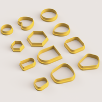 SIMPLE FORMS SET POLYMER CLAY CUTTER - Thumbnail 3