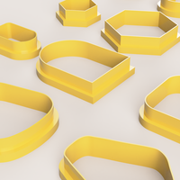 SIMPLE FORMS SET POLYMER CLAY CUTTER - Thumbnail 4