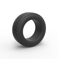 Small Dirt Sprint racing front tire 8 Scale 1:25 3D Printing 514239