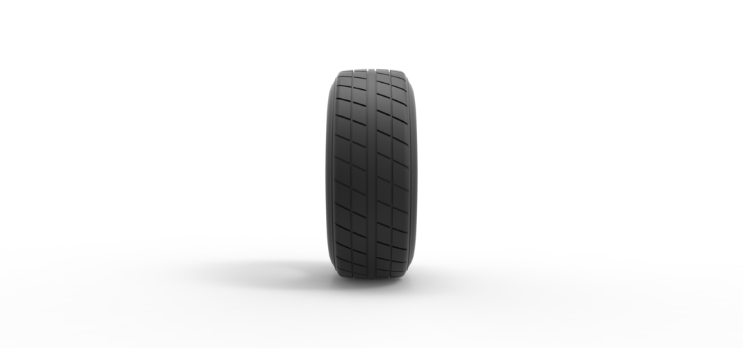 Dirt Sprint racing front tire 8 Scale 1:25 3D Print 514242