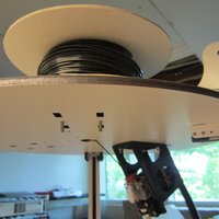 Rostock Max EZStruder Top Plate Mount and Spool Holder - Thumbnail 2