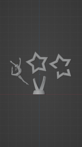 STAR TROPHY FOR GYMNASTICS OR BALLET 3D Print 514493