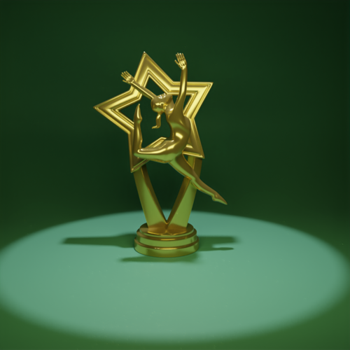 STAR TROPHY FOR GYMNASTICS OR BALLET 3D Print 514495