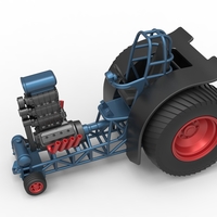 Fun short Super modified Pulling tractor V2 Scale 1:25 - Thumbnail 2