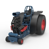 Fun short Super modified Pulling tractor V2 Scale 1:25 - Thumbnail 4