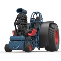 Fun short Super modified Pulling tractor V2 Scale 1:25 - Thumbnail 5