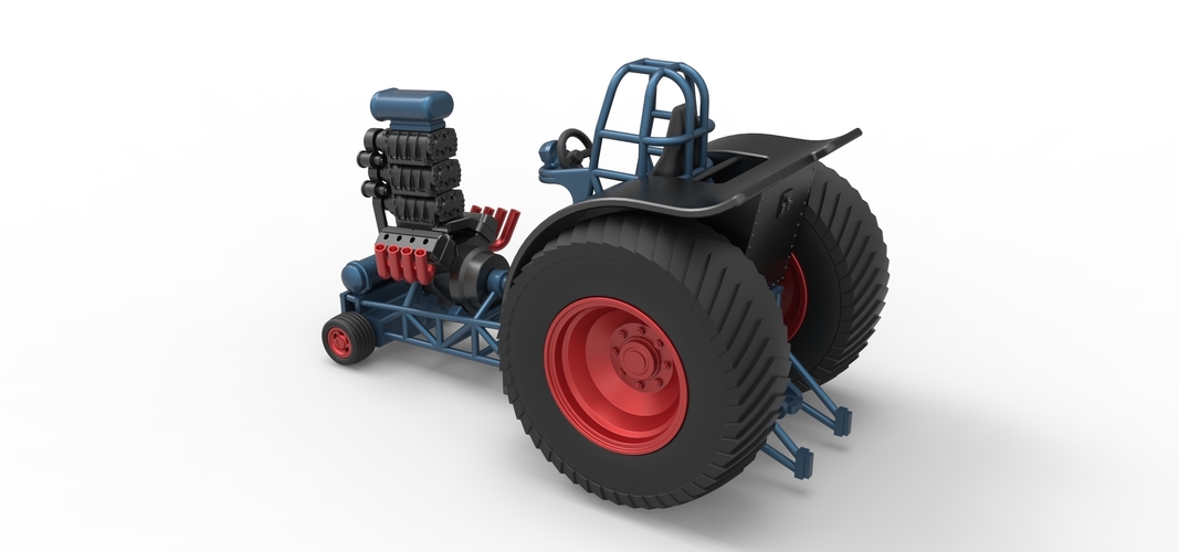 Fun short Super modified Pulling tractor V2 Scale 1:25 3D Print 514527