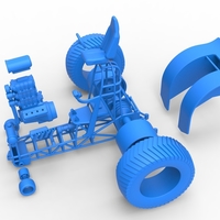 Fun short Super modified Pulling tractor V2 Scale 1:25 - Thumbnail 16