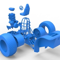 Fun short Super modified Pulling tractor V2 Scale 1:25 - Thumbnail 21