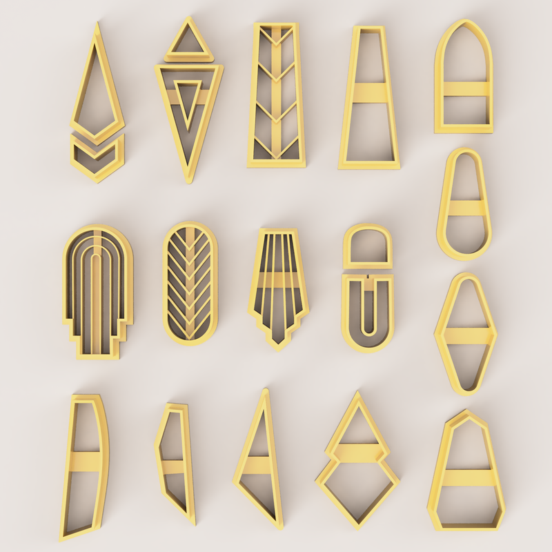 BOHO 4 SET POLYMER CLAY CUTTER