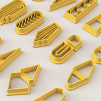 BOHO 4 SET POLYMER CLAY CUTTER - Thumbnail 5