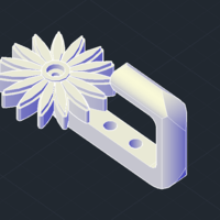 Small hook flowers 3D Printing 514594