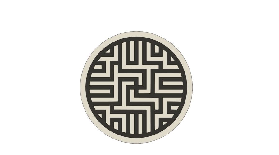 Cup Coaster Maze V1 3D Print 514622