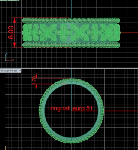 Floral ring 001 3D Print 514961