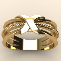 Small Cross ring 002 3D Printing 514962