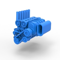 Supercharged straight-six engine Version 2 Scale 1:25 - Thumbnail 1