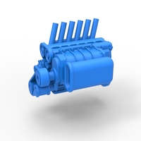 Supercharged straight-six engine Version 2 Scale 1:25 - Thumbnail 3