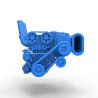 Supercharged straight-six engine Version 2 Scale 1:25 - Thumbnail 5