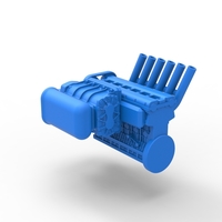 Supercharged straight-six engine Version 2 Scale 1:25 - Thumbnail 10
