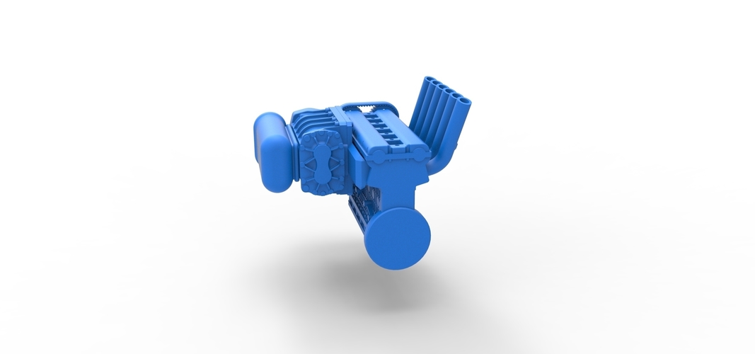 Supercharged straight-six engine Version 2 Scale 1:25 3D Print 515053