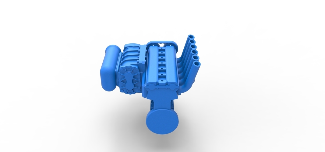 Supercharged straight-six engine Version 2 Scale 1:25 3D Print 515055