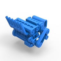 Supercharged straight-six engine Version 2 Scale 1:25 - Thumbnail 17