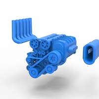 Supercharged straight-six engine Version 2 Scale 1:25 - Thumbnail 19