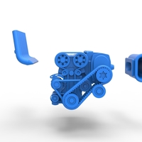 Supercharged straight-six engine Version 2 Scale 1:25 - Thumbnail 21