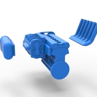 Supercharged straight-six engine Version 2 Scale 1:25 - Thumbnail 23
