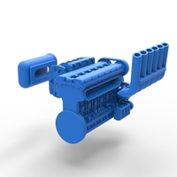 Supercharged straight-six engine Version 2 Scale 1:25 - Thumbnail 24