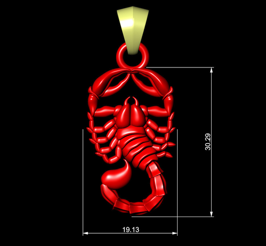 Jewelry Pendant Scorp 3D Print 515146