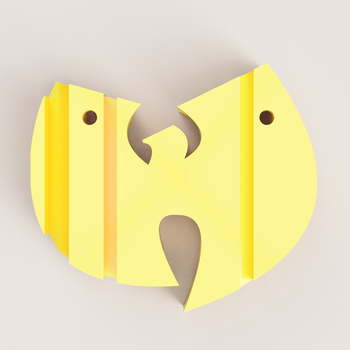 ​WU TANG Pendant FLIP TEXT 3D Print 515147