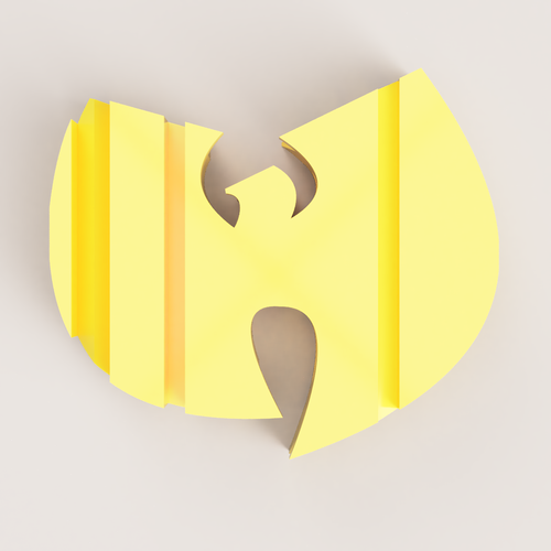 ​WU TANG Pendant FLIP TEXT 3D Print 515151