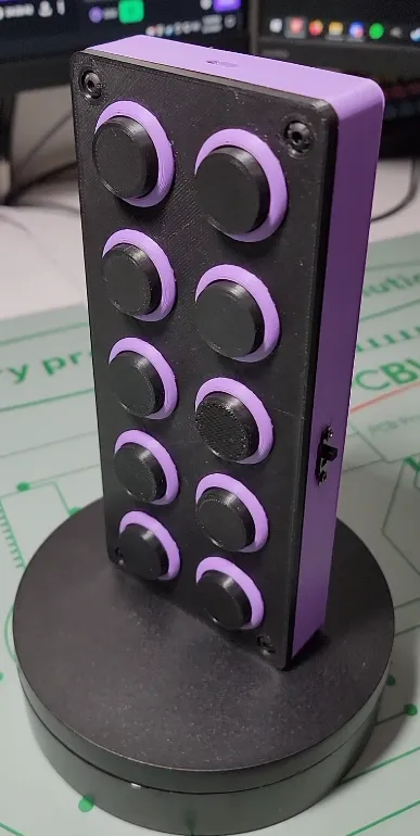 3D Printed Button Box Arcade Button Macro Pad by Mad Mod Labs