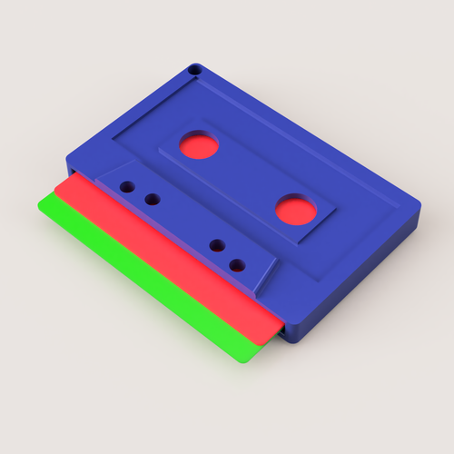 AUDIO CASSETTE CARD HOLDER 3D Print 515361