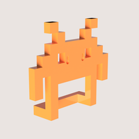 SPACE INVADERS TOILET PAPER HOLDER - Thumbnail 1