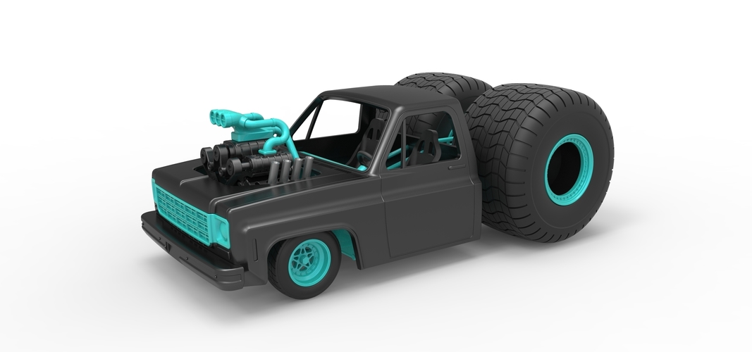 Concept dragster truck Scale 1:25 3D Print 515402