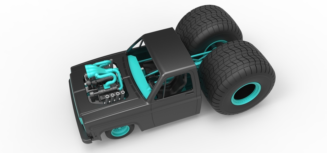 Concept dragster truck Scale 1:25 3D Print 515404