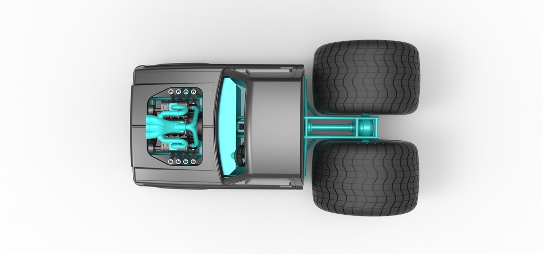 Concept dragster truck Scale 1:25 3D Print 515411