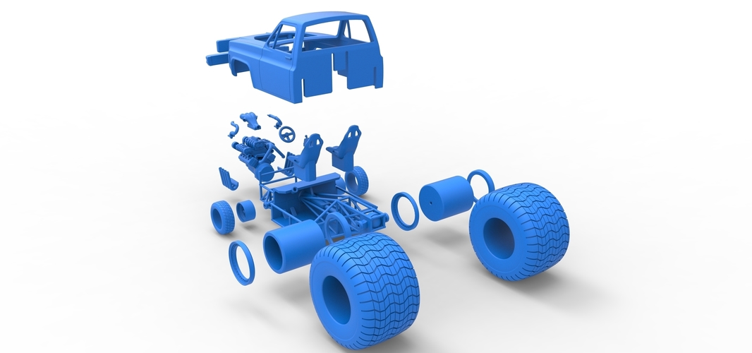 Concept dragster truck Scale 1:25 3D Print 515423