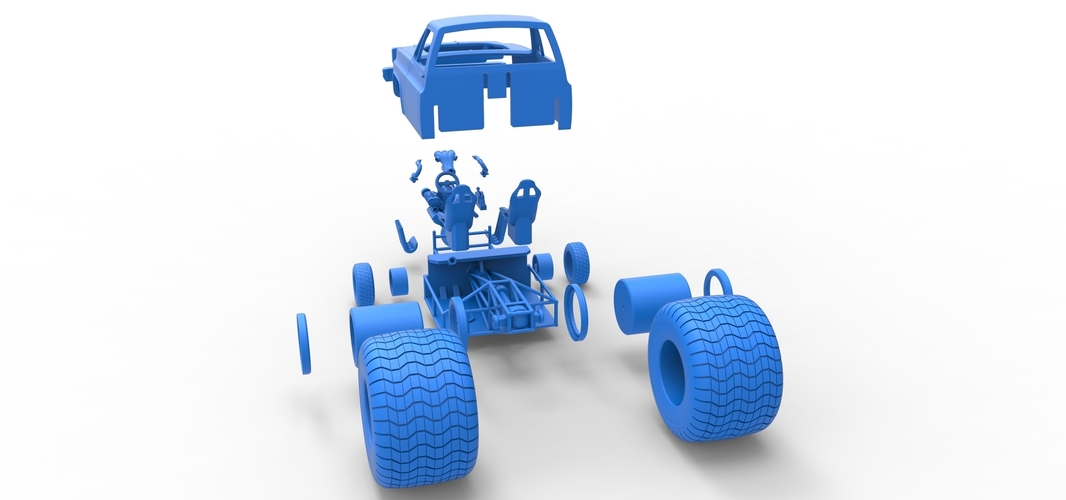 Concept dragster truck Scale 1:25 3D Print 515424