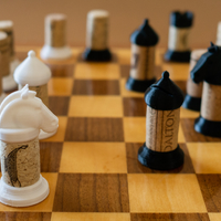 WINE CORK CHESS SET - Thumbnail 2