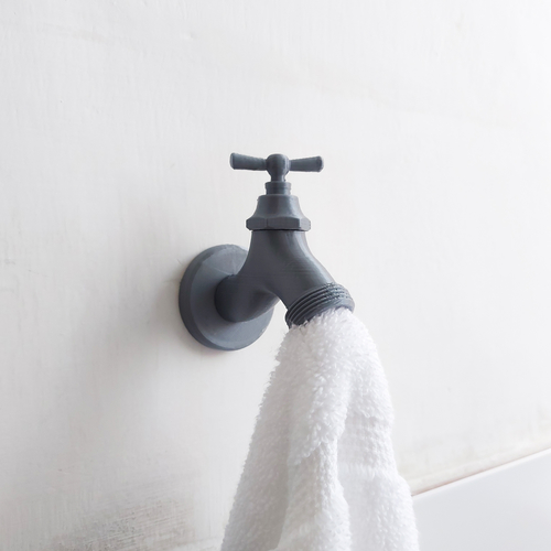 FAUCET TOWEL HANGER 3D Print 515749