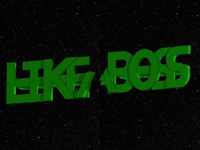 "Like a Boss" Interlocking Knuckles 3D Print 51585