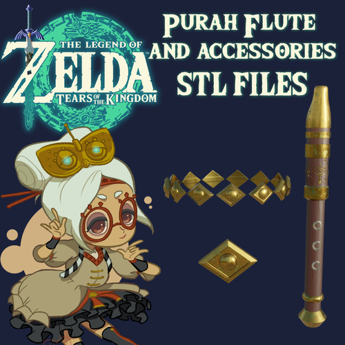 Purah Flute and small accessories 3D Print 515911