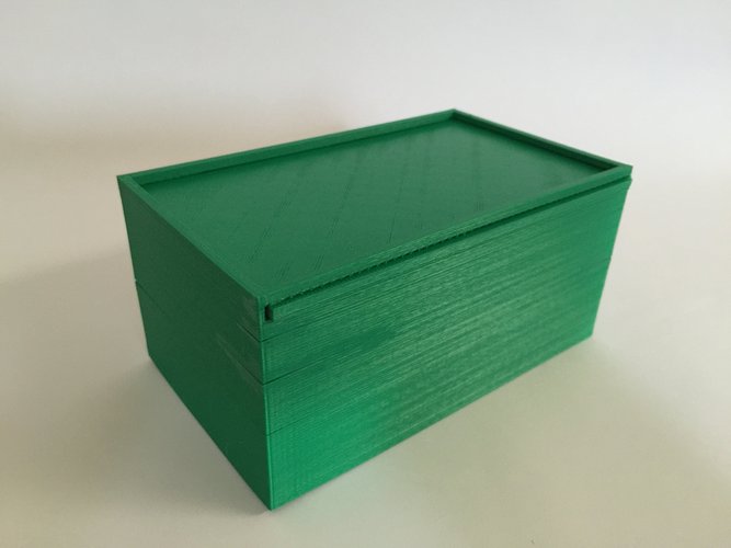 3D Printed Storage Box with Sliding Lid by EnterpriseXD Pinshape