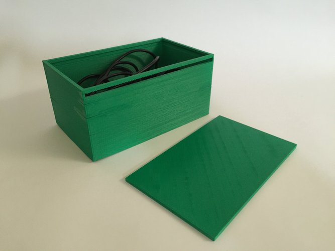 3D Printed Storage Box with Sliding Lid by EnterpriseXD Pinshape