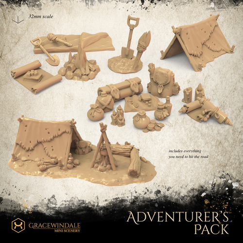 Adventurer's Pack 3D Print 516027