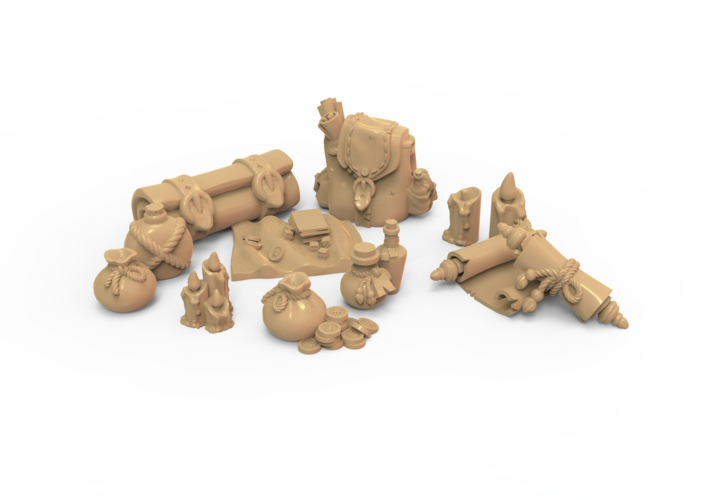 Adventurer's Pack 3D Print 516029