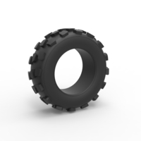 Small Diecast offroad tire 61 Scale 1:25 3D Printing 516037